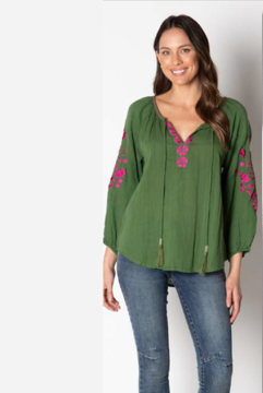 Rosario Shirt - Olive | Lula Soul
