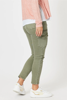 Paige Cargo Slim Leg Jean - Washed Khaki | Threadz