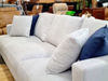 Empress 3 Seater Lounge | Venice Pearl Fabric