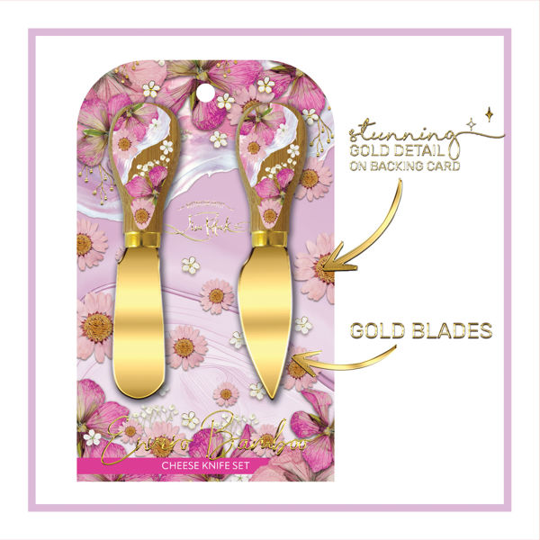 Cheese Knives - Pressed Petals | Lisa Pollock Art