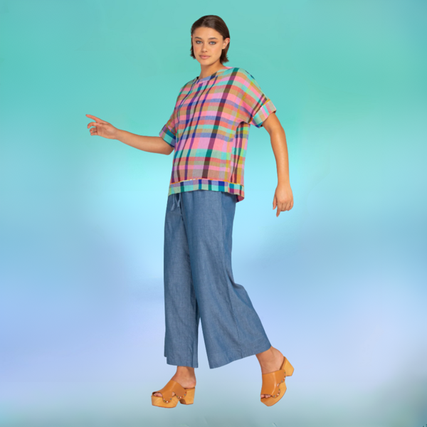 Ria Pant Basic - Chambray | Boom Shanker