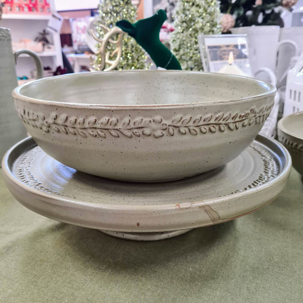 Provence Serving Bowl - Green | Madras Link