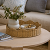 Mali Wavy Round Tray - Natural | Madras Link