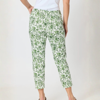 Alexandria Floral Print Pant - Basil/White | Gordon Smith