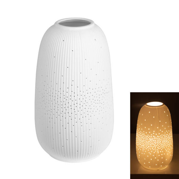 Temple Porcelain Bisque Bullet Lamp | Small