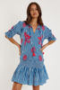 Antibes Dress - Blue  | Rubyyaya