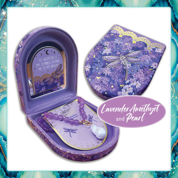 Lisa Pollock Genuine Crystal & Freshwater Pearl Necklace | Lavender Amethyst