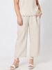 Lilly Scallop Hem Linen Pant - Natural  Gordon Smith